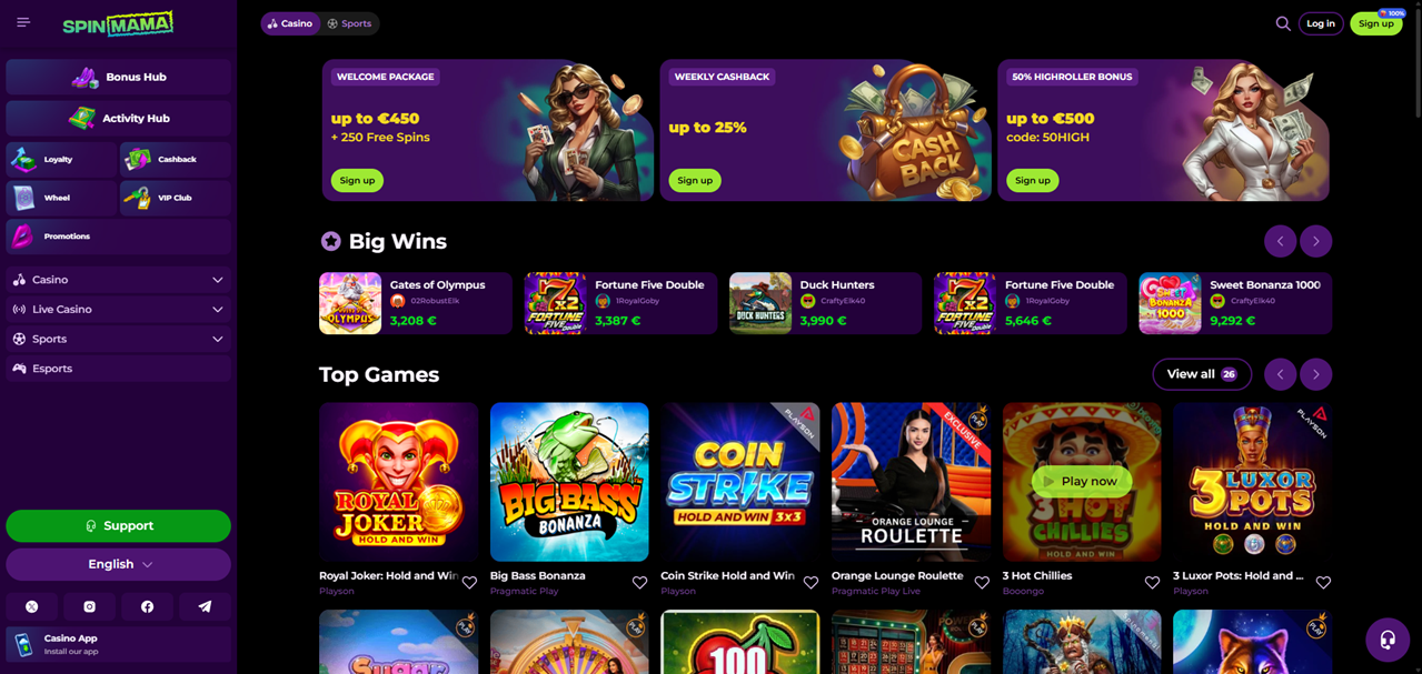 Spinmama Casino login - przeżyj niezapomniane chwile w świecie hazardu